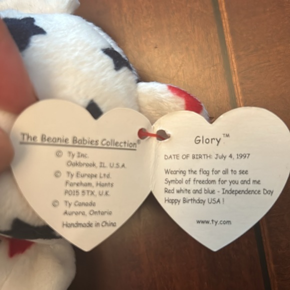 pristine “Glory” Beanie Baby July 4, 1997 birth date! - Picture 5 of 8